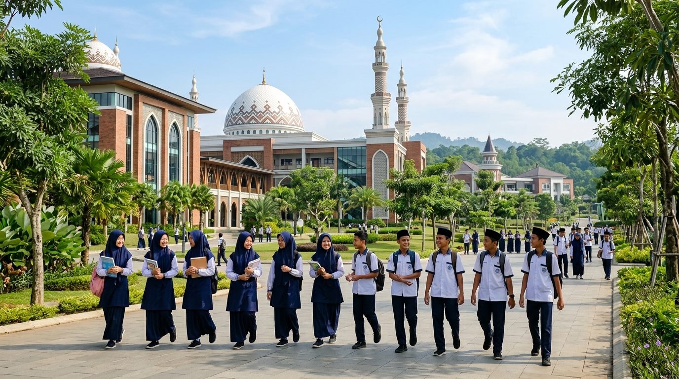Pintu Utama Pendaftaran Santri Baru - Kompleks Terpadu & Pendidikan Unggulan